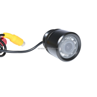 Caméra de recul de style balle à montage encastré de 28 mm pour camping-car caravane étanche avec 8 lumières LED IR pour vision nocturne