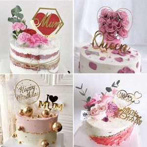 10 Pezzi Decorazione per Torta in Acrilico 'Buon Compleanno' per Decorazione Torte <span class=keywords><strong>Festa</strong></span> del Papà <span class=keywords><strong>Festa</strong></span> <span class=keywords><strong>della</strong></span> <span class=keywords><strong>Mamma</strong></span> - Product Image 2