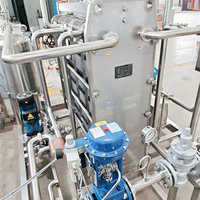 Pasteurisateur de lait automatique haute capacité de 500 litres par heure pour petite usine de transformation laitière