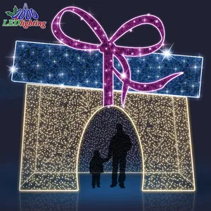 Metal lighted acrylic tunnel mirror custom star shaped 3d wall hanging decoration make up light box