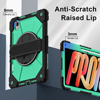 Étui de protection 3-en-1 pour Lenovo Idea Tab Pro Gen 2 TB390 Xiaoxin Pro 13 Pro GT 13 avec support rotatif à 360°, bandoulière et porte-stylo bicolore