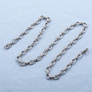 Collier punk en acier inoxydable de 6,5 mm, maillons épais, grand nœud ovale, <span class=keywords><strong>chaîne</strong></span> pour femmes et hommes, plaqué <span class=keywords><strong>or</strong></span>, collier ras du cou, bijoux en métal - Product Image 4