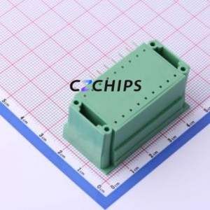 DB2ERHM-3.81-2*9P-GN Plug-in Terminal Block Bent Lead Through Hole,P=3.81mm Board-to-Board / Socket - Closed Screw Fixing 2x9P - Product Image 2