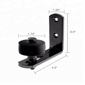 Ruedas de rodamiento de bolas de guía de suelo de rodillo de soporte de montaje en pared ajustable grande RHETECH para parte inferior de puertas corredizas de Granero - Product Image 2