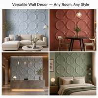 Paneles Acústicos Curvos Orgánicos 3D Modernos al por Mayor de Fábrica, Decoración de Pared de Fibra de Poliéster Personalizable OEM para Sala de Estar y Hotel
