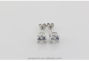 H1902 925 स्टर्लिंग चांदी कान अखरोट तितली लॉक 5.6x4.7mm पीछे गहने निष्कर्ष प्रकार स्पेसर्स सैटिन चांदी का रंग - Product Image 3