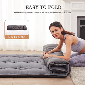מחצלת futon מזרן foldable יפנית רצפת מזרן מתגלגל עם קו רחצה קל לחנות ונייד - Product Image 5