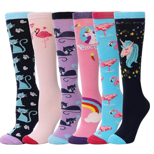 ถุงเท้ายาวถึงเข่าน่ารักสำหรับเด็กผู้หญิงถุงเท้ายาวถึงต้นขาถุงเท้าทรงสูงแปลกใหม่ใส่สบายสำหรับเป็นของขวัญ - Product Image 1