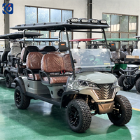 Voiturette de golf électrique tout-terrain 6 places CAMP Luxury Design homologuée pour la route, batterie 72V, mini buggy de golf, voiturette de club