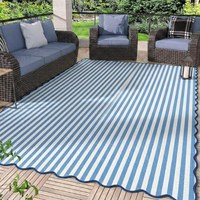 Maßgefertigter RV Outdoor-Teppich aus PP-Materialien, Wasserdichte Wendbare Camping-Matte, Langlebiger Kunststoff-Strohteppich für Wohnwagen