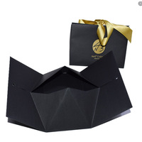 Sac d'emballage de bijoux personnalisé de luxe en carton pliant sac cadeau en papier avec nœud papillon