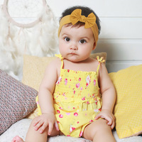 Bandeaux pour Bébé Fille Doux et Élastiques Grande Taille, Accessoires Cheveux Noués Couleur Unie pour Filles Printemps-Été