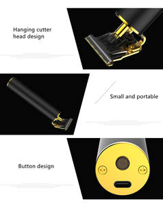 Tondeuse à <span class=keywords><strong>cheveux</strong></span> sans fil professionnelle pour hommes, recharge USB, quatre guides réglables, batterie au lithium remplaçable, fonctionnalités - Product Image 5