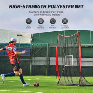 Équipement d'entraînement <span class=keywords><strong>de</strong></span> football professionnel avec filet <span class=keywords><strong>de</strong></span> <span class=keywords><strong>cible</strong></span> - <span class=keywords><strong>Cage</strong></span> <span class=keywords><strong>de</strong></span> frappe personnalisée 7x4 pieds et rebondisseur pour l'entraînement - Product Image 6