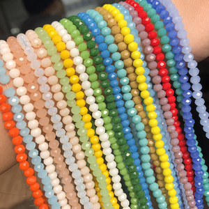 Perles en verre de cristal multicolores en gros d'usine, facettées en rondelles, couleurs et tailles personnalisées 4mm 6mm 8mm 10mm pour la fabrication de bijoux - Product Image 4