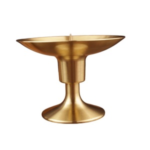 Brass <b>Candlestick</b> <b>Holder</b> Minimalist Style For Religious Activities Home Temple Use - Product Image 5