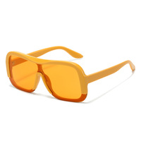 Lunettes de soleil rétro surdimensionnées pour femmes, monture carrée épaisse, verres dégradés UV400, style années 70, vente en gros, logo personnalisé