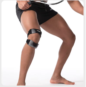 Rodillera al por mayor con correa ajustable, protector de compresión para el tendón rotuliano, soporte para bádminton y running - Product Image 1