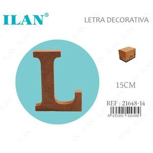 Ilan Lettera Decorativa L 15Cm Decorazione Murale in Legno - Product Image 1