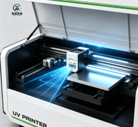 Imprimante DTF UV à double tête d'impression XP600 4060, machine à étiquettes autocollantes en cristal à encre blanche et vernis, entièrement automatique, haute vitesse, LED