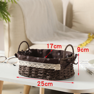 <span class=keywords><strong>Panier</strong></span> de rangement de bureau cosmétiques clés collations <span class=keywords><strong>table</strong></span> basse rotin <span class=keywords><strong>panier</strong></span> de rangement tissé - Product Image 4