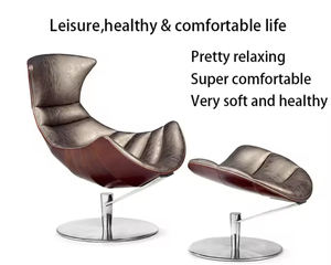 Fauteuil d'appoint confortable pour salon, design Fjords Bentwood Lund & Paarmann Lobster, avec pouf - Product Image 3