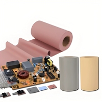 Toile en fibre de verre silicone thermiquement conductrice Kuliwei, isolation haute tension, résistante aux déchirures, feuille thermique pour dissipateur de chaleur