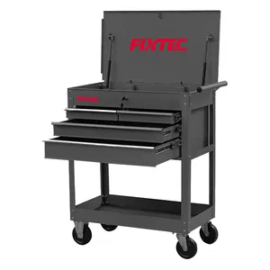 FIXTEC Heavy Duty All Steel construction Tool Cart 265kgs carico massimo di lavoro cassetta portautensili con 4 cassetti