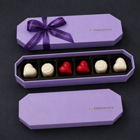 Scatole in Cartone Antigrasso di Lusso Personalizzate con Lamina d'Oro per Confezionamento di Cioccolato e Macaron a Prezzo di Fabbrica