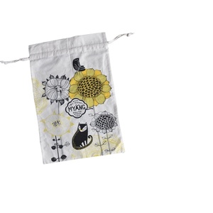 Sac de rangement anti-poussière en coton noir à cordon de serrage personnalisé pour sac à main, vente en gros - Product Image 4
