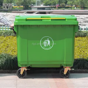 HDPE 4 Bánh Xe 660 Lít Rác Ngoài Trời Bin