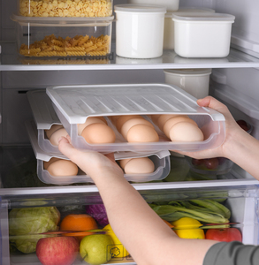 Peaceful Auto <strong>Egg</strong> Roll Scrolling Storage Holder Plastic Box Tray Rack Containers Automatic Roller for Refrigerator <strong>Egg</strong> Wrapper - Product Image 6