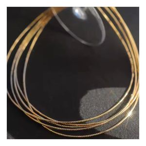 Collar de Oro Puro de 18k Xinfly Au750, Gargantilla de Joyería Fina para Hombre y Mujer - Product Image 1