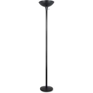 Lámpara de Pie Alera ALE Torchier de 72 Pulgadas, Negra, con LED Amarillo, para Sala de Estar, Hotel, Dormitorio, Villa, Decoración Moderna y Elegante de Vidrio - Product Image 1
