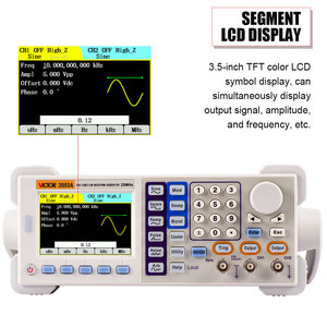 Generador de señal 2003A con 25MHz DDS 8192 puntos Longitud de onda Pantalla LCD Función sinusoidal de frecuencia - Product Image 4