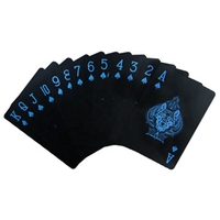 Jeu de cartes pour Poker en PVC, nouvelle qualité, lisse, imperméable, noir, plaqué or, cadeau créatif, résistant, jeux de société, personnalisés, nouvelle collection