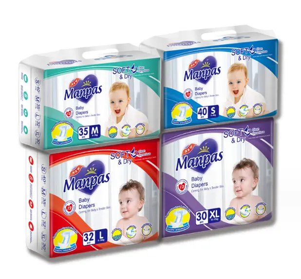 Pannolini per bambini usa e getta produttore prezzo all'ingrosso pannolini per bambini