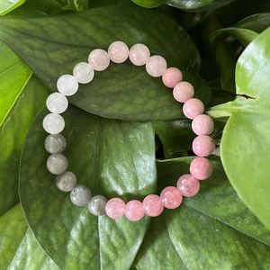 สร้อยข้อมือหินธรรมชาติ ลูกปัดแก้วหลากสี บรรเทาความวิตกกังวล คุณภาพสูงสุด ไม่มีค่าต่างๆ ระหว่างผู้ขาย ตัวเลือกหินตามสั่ง - Product Image 4