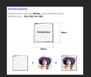 Leadsub, venta al por mayor, posavasos de pizarra promocional con impresión de sublimación de logotipo personalizado - Product Image 2