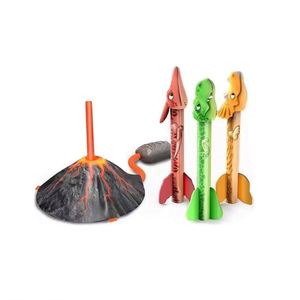 Lanceur de fusées dinosaures pour enfants, lanceurs de dinosaures poussant jusqu'à 100 pieds - Product Image 2