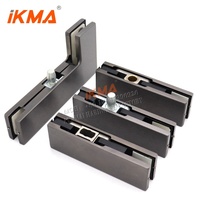 Accessoire de fixation en acier inoxydable pour porte en verre, coin inférieur et supérieur, fabriqué en Chine