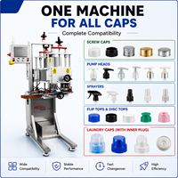 Machine de bouchage automatique CE Smart PLC à écran tactile, à tête unique, pour la ligne de remplissage de shampoing, produits chimiques quotidiens et cosmétiques