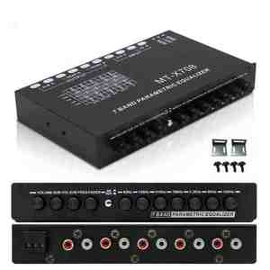 <span class=keywords><strong>Ecualizador</strong></span> Gráfico de 7 Bandas para Auto, Preamplificador de Audio con Subwoofer, Equipo de Sonido de 12V, Amplificador de Alta Fidelidad para Auto - Product Image 2