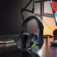 Headset Gaming On-Ear & Over-Ear Grosir Pabrik 3.5+USB dengan Mic Peredam Kebisingan Fones De Ouvido untuk PC Meja Laptop Gaming