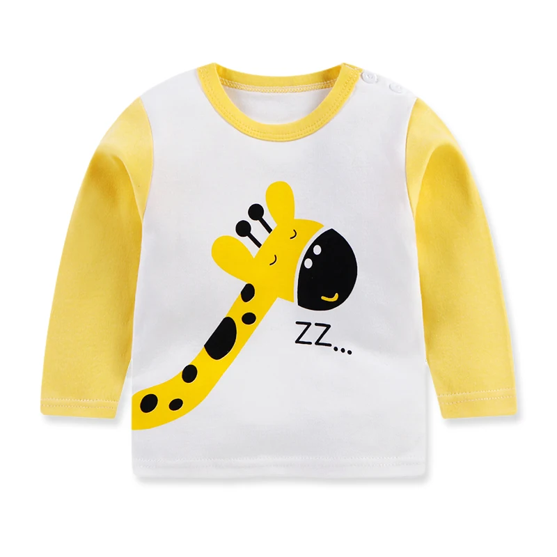 Kids clothing wholesale cartoon printing children clothes kids wear long sleeve t-shirts