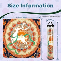 Tapis de Mahjong Américain Style Dunhuang en Néoprène Caoutchouc Écologique Imperméable Antidérapant Pliable et Enroulable avec Sac de Transport