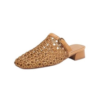Sandales d'été pour femmes, tendance mode, design en maille ajourée, respirantes, antidérapantes, activités de plein air, semelle extérieure en PVC - Product Image 5