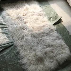 Mongolian/ Tibetan Lamb Skin 100% Long Curly Hair Mongolian Sheepskin Wholesale