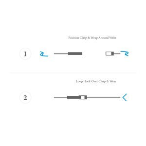 Bracciale Azure Blue Talbot in oro giallo 9 carati e pelle di squalo - Product Image 2
