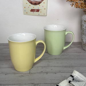 Tasse en céramique minimaliste nordique, couleur unie avec poignée, pour la maison, le bureau, le café, le petit-déjeuner, tasse à eau créative - Product Image 4